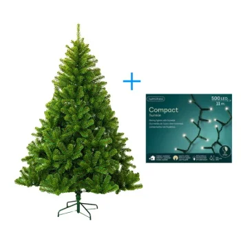 Novogodišnja veštačka jelka Luxus 150cm + Lumineo Compact 500 LED toplo belih lampica Novogodišnja veštačka jelka Luxus 150cm + Lumineo Compact 500 LED toplo belih lampica